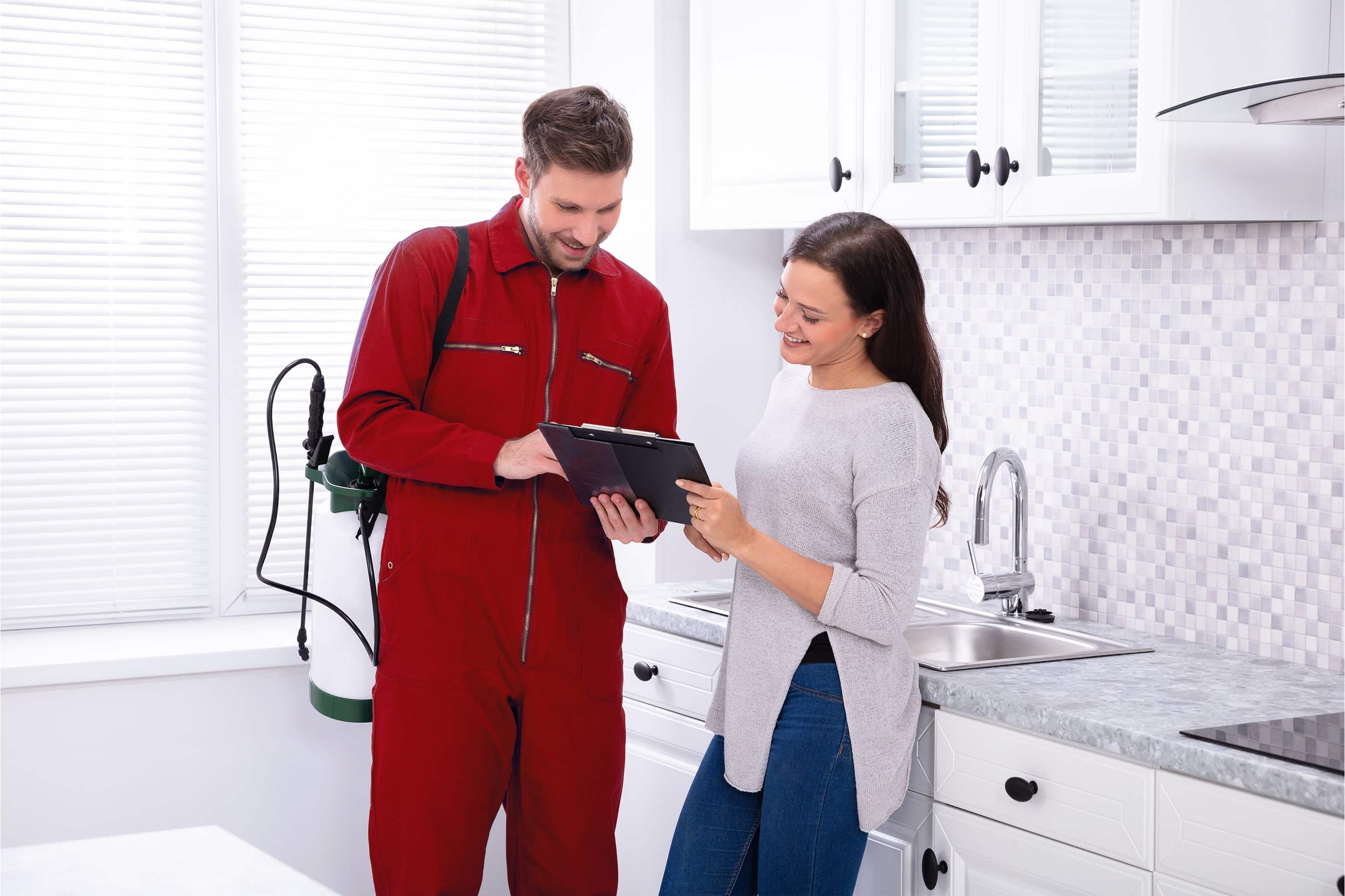 CalPro Pest Control employee providing thorough home pest control services in Sacramento, CA.